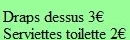 Draps - Serviettes